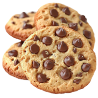 ly baked chocolate chip cookies melted chocolate chunks on top png