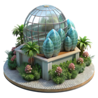 vibrant contemporary Public Art Installation Botanical Garden Transparent genuine png