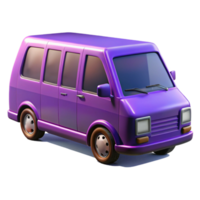 extraordinary minimalist Purple Minivan with Sliding Doors Transparent authentic png