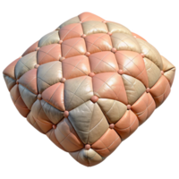 beautiful modern Quilted Cushion Square Shape with Soft Colors professional png