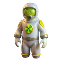 impressive artistic Radiation Suit White Protective Transparent Background high quality png