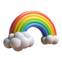 elegant artistic Rainbow After Storm Fading Transparent Background Cutout authentic png