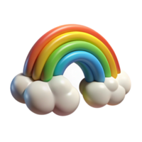 impressive creative Rainbow After Storm Fading Transparent Background Cutout professional png