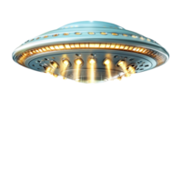 Flying saucer beams of light illuminating its base png