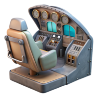 wonderful modern Realistic Airplane Cockpit Interior Transparent Background authentic png