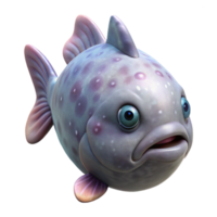 extraordinary traditional Realistic Blob Fish with Transparent Background high resolution png