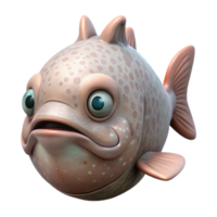 beautiful minimalist Realistic Blob Fish with Transparent Background detailed png