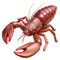 vibrant rustic Realistic Lobster with Transparent Background premium png