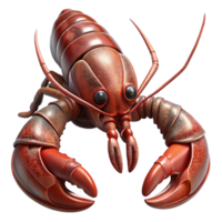 dramatic rustic Realistic Lobster with Transparent Background high quality png