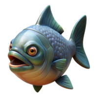 impressive abstract Realistic Piranha with Transparent Background genuine png
