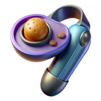 vibrant abstract Realistic Vr Controller with Vibrating Feature Transparent Background original png