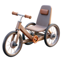 extraordinary rustic Recumbent Bicycle Low Profile Design Transparent Background authentic png