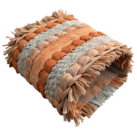 stunning abstract Recycled Fabric Rag Rug Textured Design Isolated Element authentic png