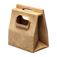 impressive modern Recycled Paper Bag with Handles Transparent Background premium png