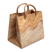 vibrant vintage Recycled Paper Bag with Handles Transparent Background original png