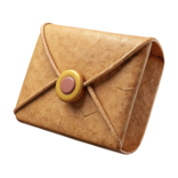 wonderful artistic Recycled Paper Envelope with Brown String Cutout original png