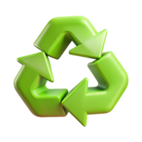 magnificent abstract Recycle Symbol with Arrows Isolated Transparent Background high resolution png