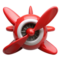 serene abstract Red Airplane Propeller Front View Transparent Cutout original png
