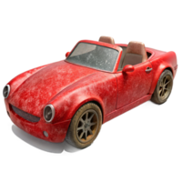 beautiful creative Red Convertible Side View Cutout Transparent Background detailed png
