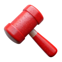 wonderful modern Red Hammer Isolated Cutout with Realistic Texture premium png
