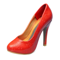 elegant abstract Red High Heels Front View Isolated on Transparent Background exclusive png