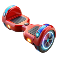 impressive abstract Red Hoverboard with Trail Lights high resolution png