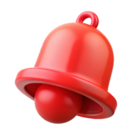 vibrant modern Red Notification Bell Icon for Online Updates Transparent Background detailed png
