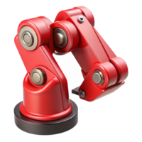 vibrant rustic Red Robotic Gripper with Soft Jaws Isolated authentic png