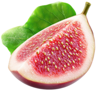 ripe fig sliced open revealing juicy pink flesh tiny seeds png