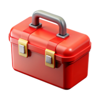 wonderful abstract Red Toolbox Cutout Isolated on Transparent Background authentic png