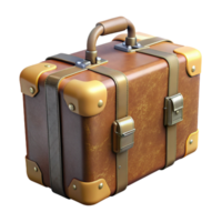 magnificent artistic Refurbished Vintage Suitcase Side View Transparent Background original png