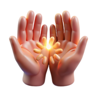 dramatic rustic Reiki Hands Subtle Glow Transparent Background genuine png