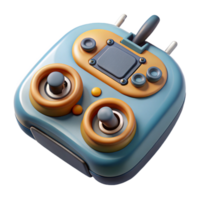 magnificent rustic Remote Control for Drone Top View Isolated professional png