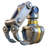 serene artistic Remotely Operated Vehicle Claw Open Transparent Background png