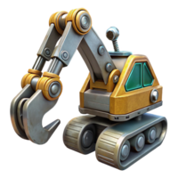 beautiful contemporary Remotely Operated Vehicle Claw Open Transparent Background high resolution png
