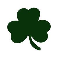 A green shamrock is shown in the image. The shamrock is a symbol of luck and good fortune, and it is often associated with Ireland. The green color of the shamrock is vibrant and eye-catching vector