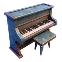 wonderful classic Repurposed Piano Shelf Upcycled Furniture Unique Design Transparent Background exclusive png
