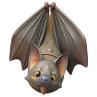 extraordinary vintage Rescued Bat Hanging Upside Down Transparent premium png
