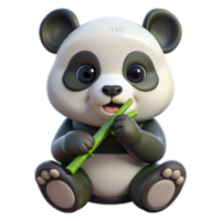impressive rustic Rescued Panda Cub Eating Bamboo Transparent high quality png
