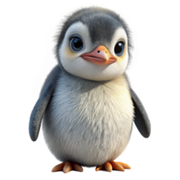 vibrant artistic Rescued Penguin Chick Fluffy Feathers Transparent high quality png