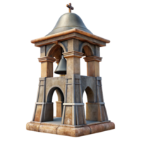 extraordinary classic Restored Church Bell Tower Tall Structure Transparent Background genuine png