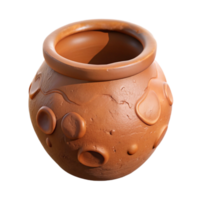 vibrant abstract Restored Clay Pottery Fragment Isolated genuine png