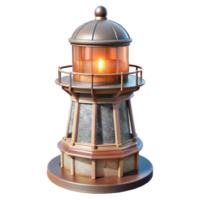 beautiful rustic Restored Lighthouse Fresnel Lens Transparent Background high quality png