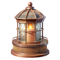 beautiful classic Restored Lighthouse Fresnel Lens Transparent Background professional png
