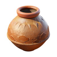 wonderful artistic Restored Pottery Fragment with Earthenware Texture original png