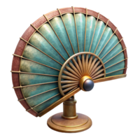 magnificent traditional Restored Vintage Fan Side View Isolated exclusive png