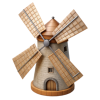 magnificent abstract Restored Windmill Sails Turning Transparent Background professional png