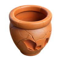 impressive minimalist Restoring a Cracked Terracotta Pot Fragment Reattachment Cutout high quality png