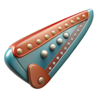 stunning minimalist Retro Airplane Wing with Rivets Cutout Element exclusive png