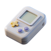 serene abstract Retro Game Console White Top View Isolated Element exclusive png
